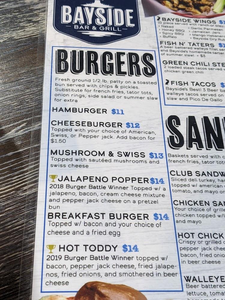 Bayside Bar & Grill Menu image 2