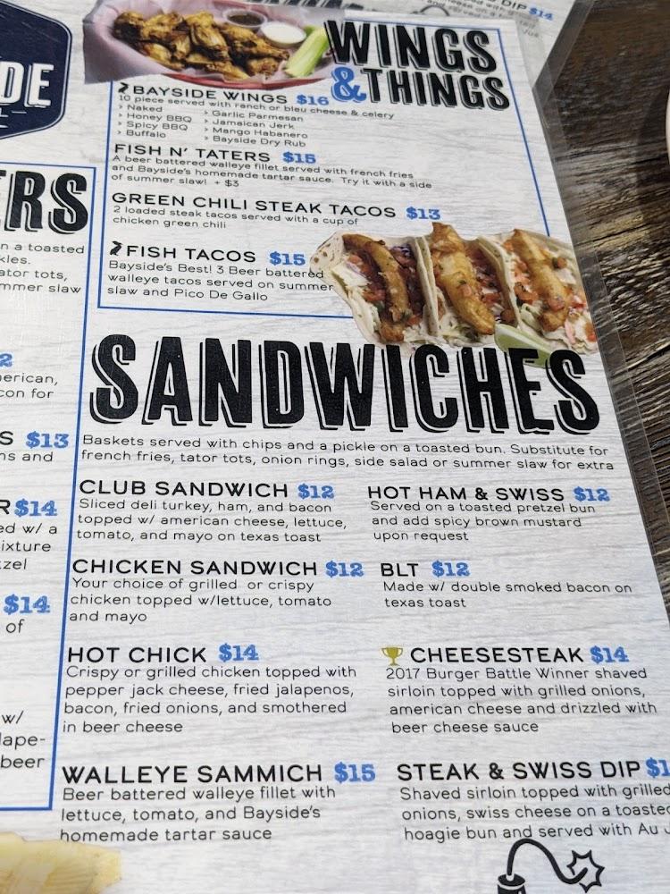 Bayside Bar & Grill Menu image 3